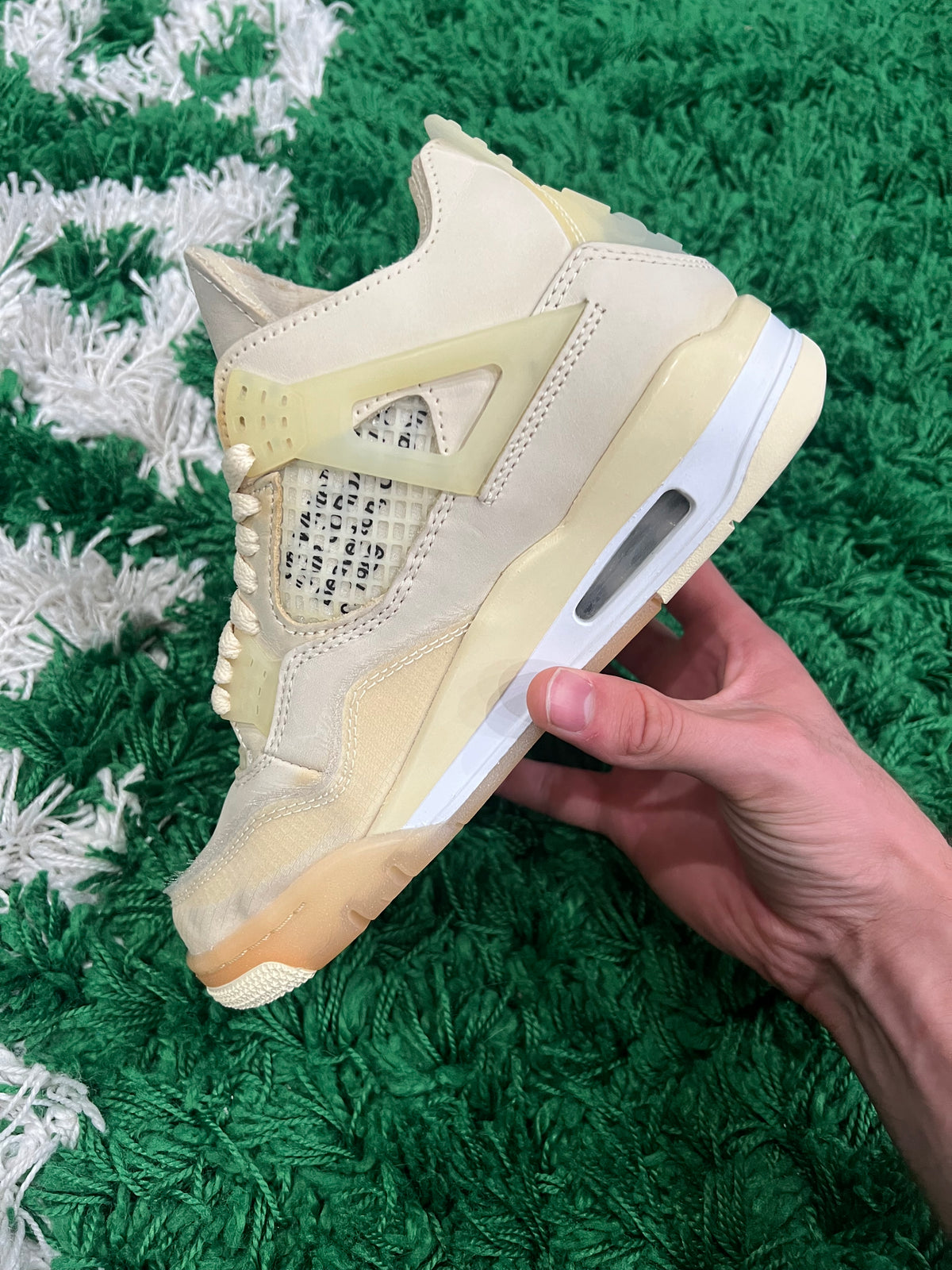 Jordan 4 Off-White Sail (Women's) (Preowned 4.5M/6W)