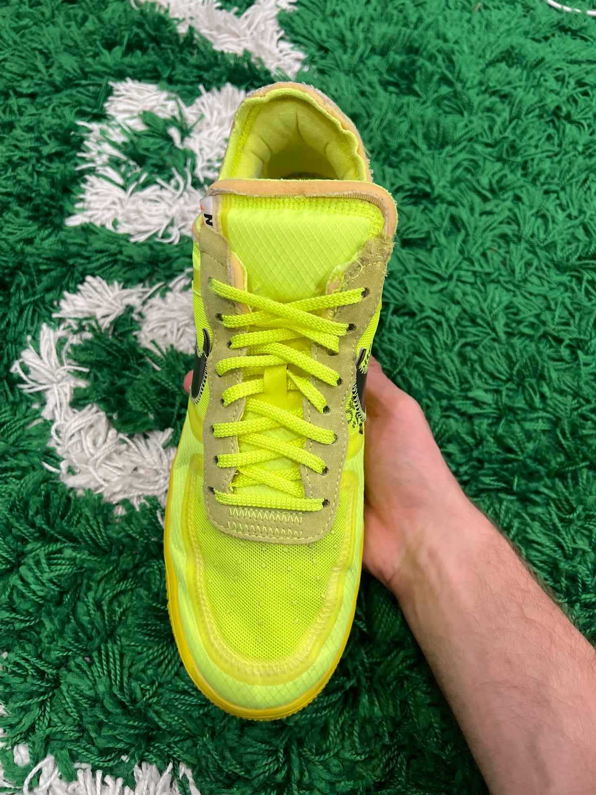 Nike Air Force 1 Low Off-White Volt (Preowned 10M)