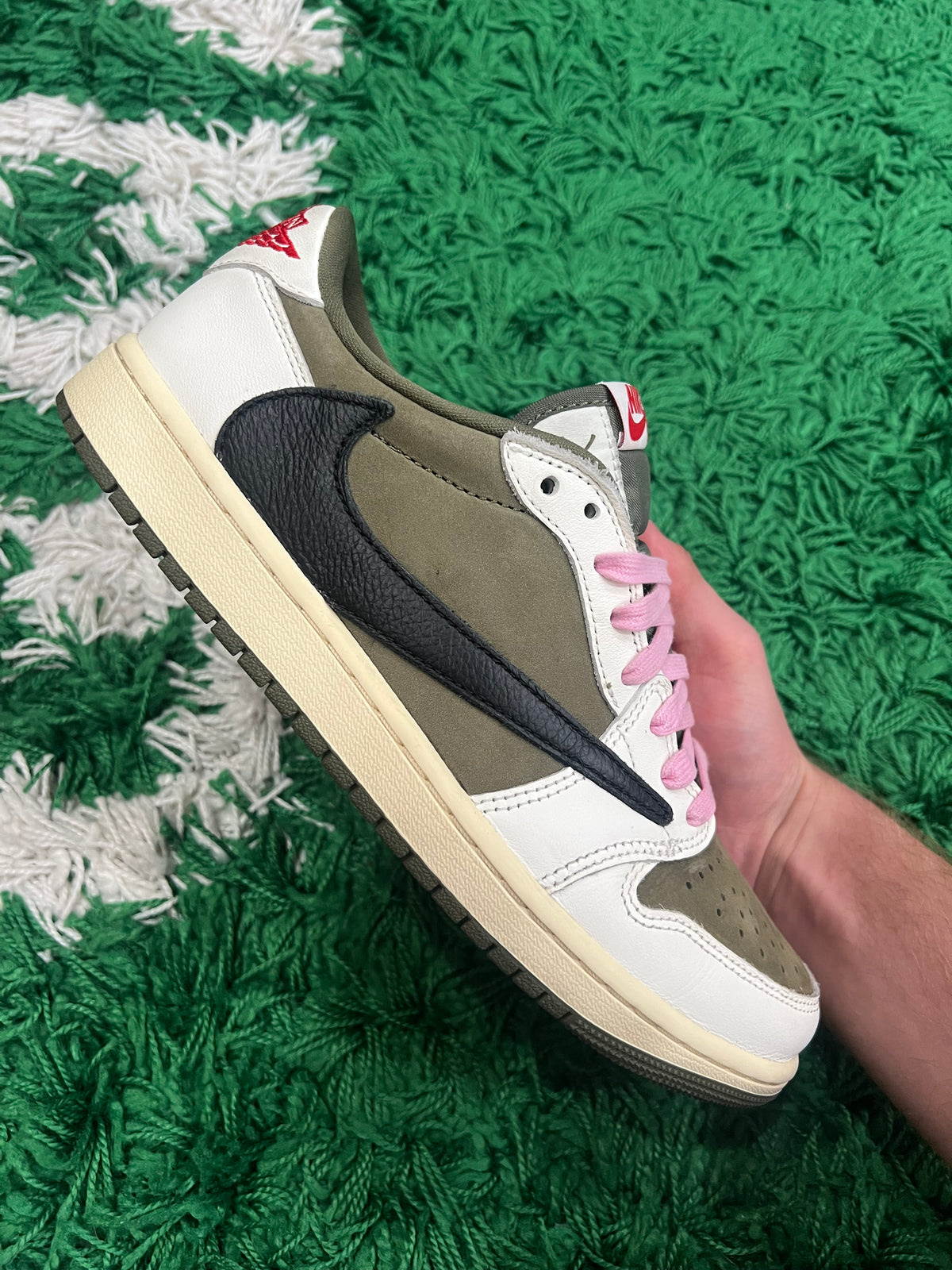 Jordan 1 Low Travis Scott Medium Olive (Preowned 8.5M)