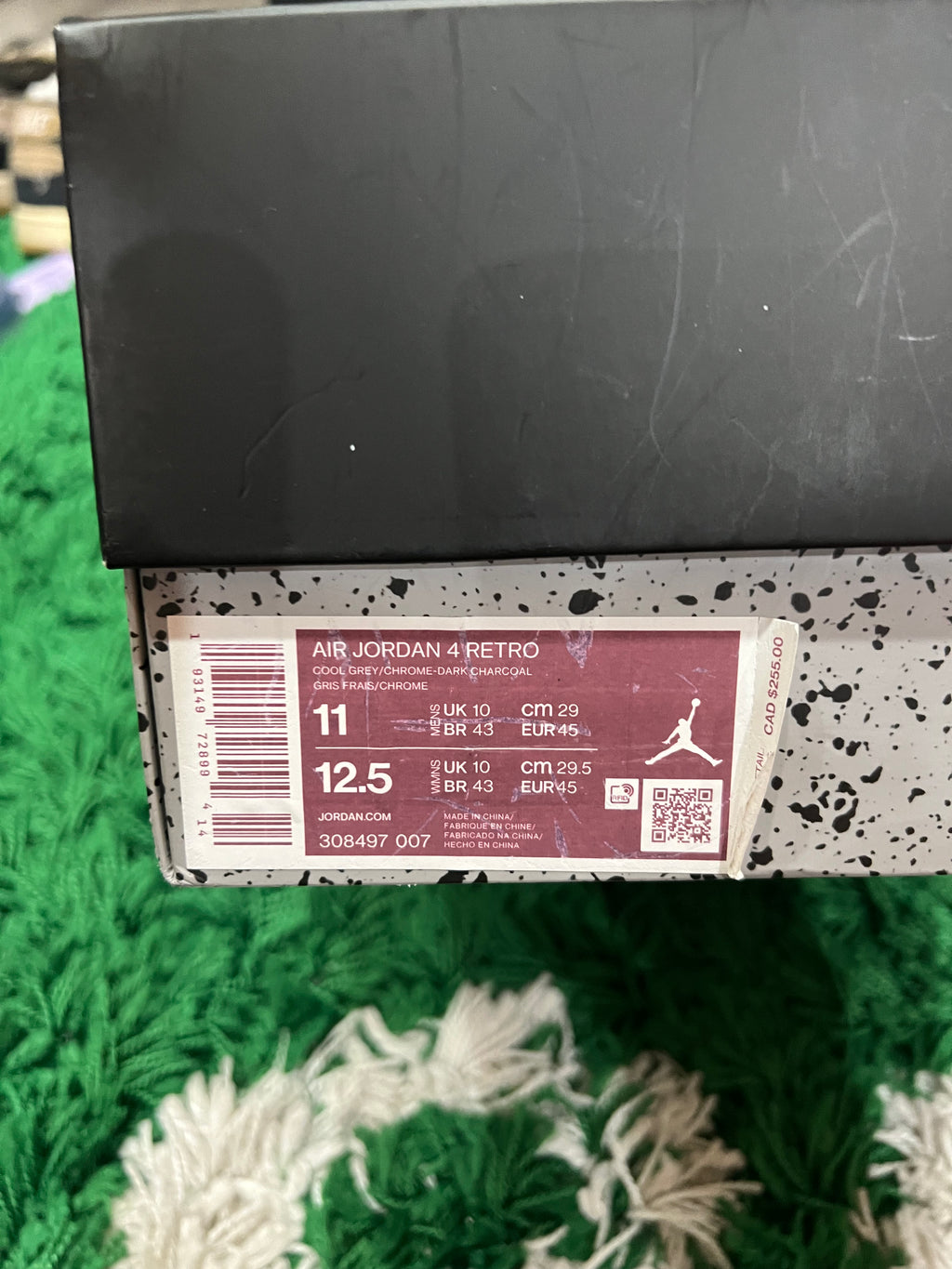 Jordan 4 Cool Grey (2019) (Pre-Owned 11M)