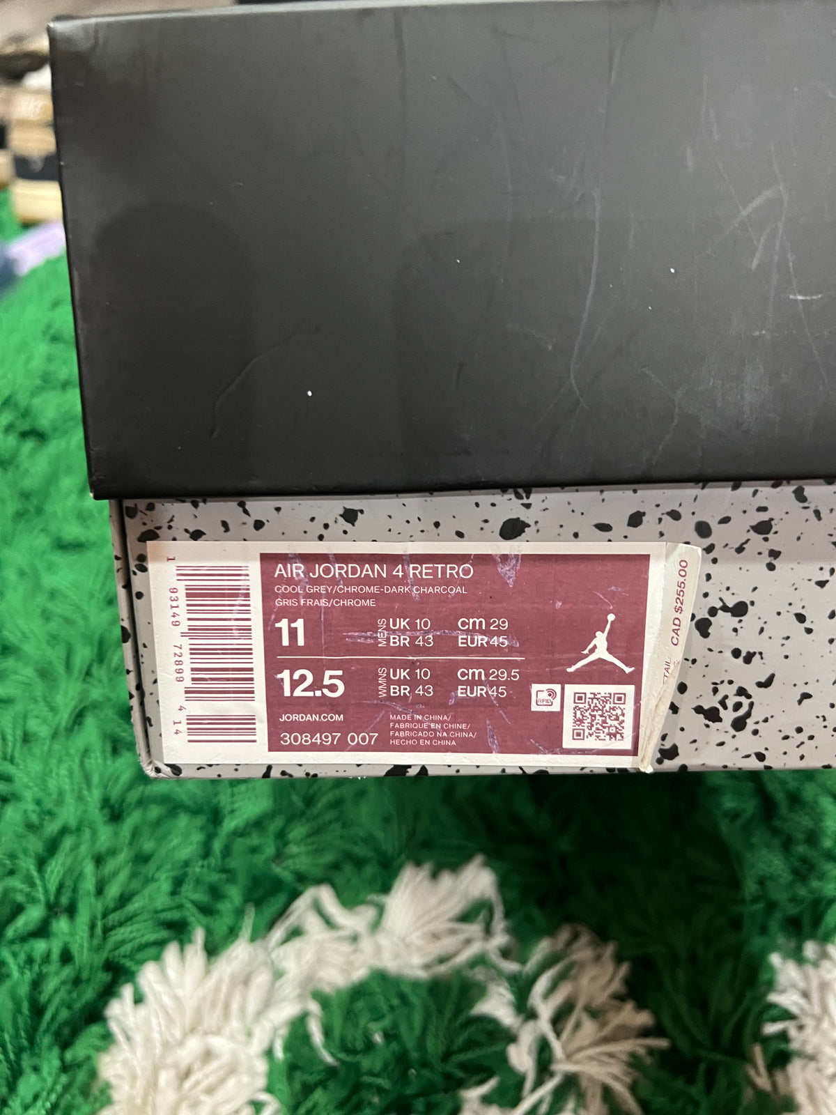 Jordan 4 Cool Grey (2019) (Pre-Owned 11M)