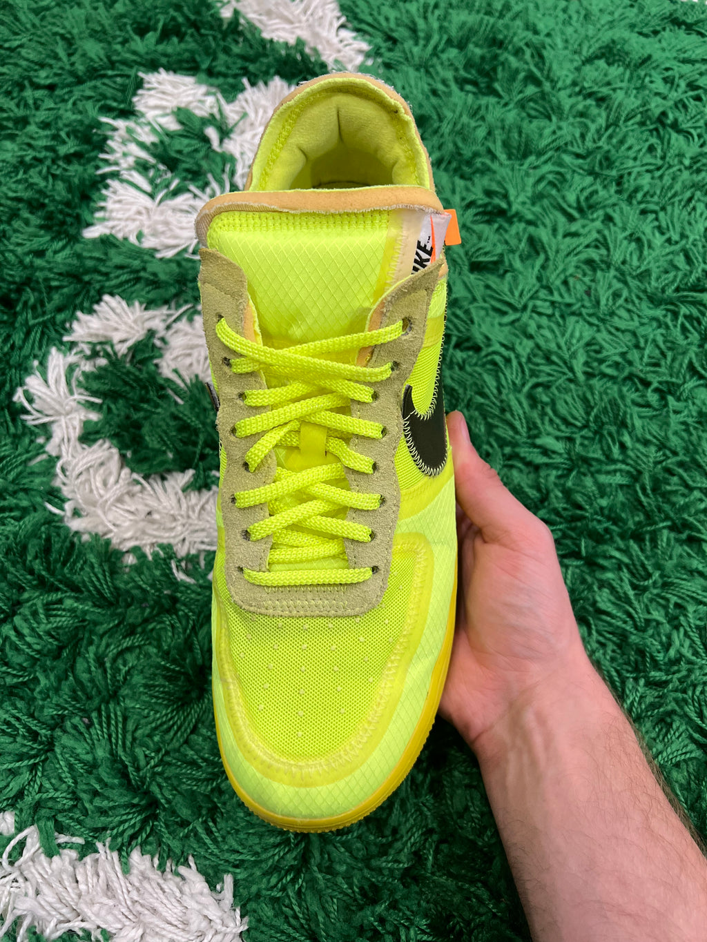 Nike Air Force 1 Low Off-White Volt (Preowned 10M)