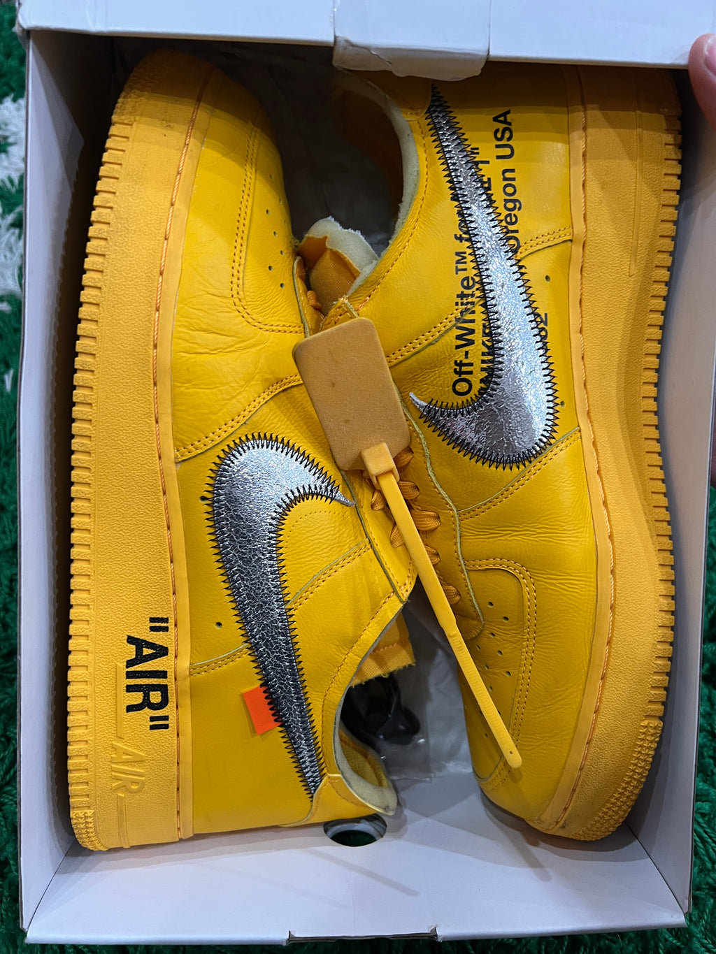 Nike Air Force 1 Low Off-White ICA University Gold (Pre-Owned 12M)
