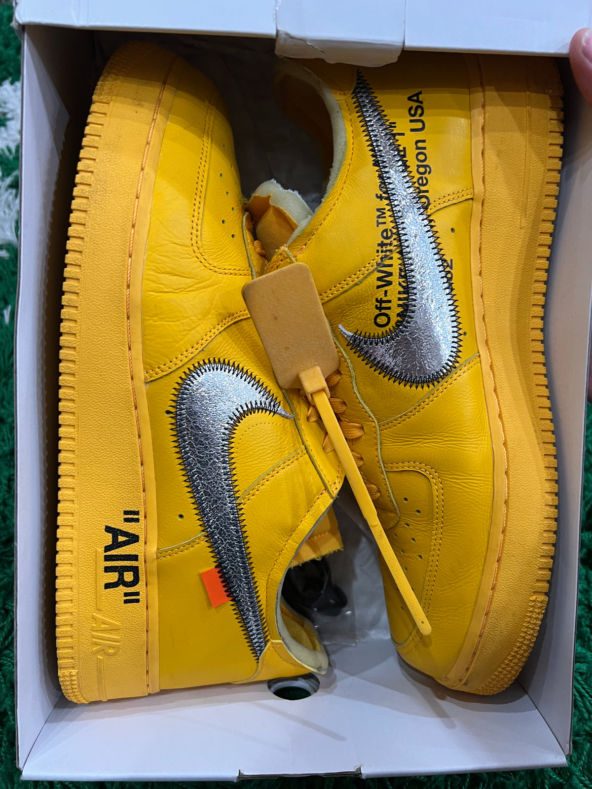 Nike Air Force 1 Low Off-White ICA University Gold (Pre-Owned 12M)