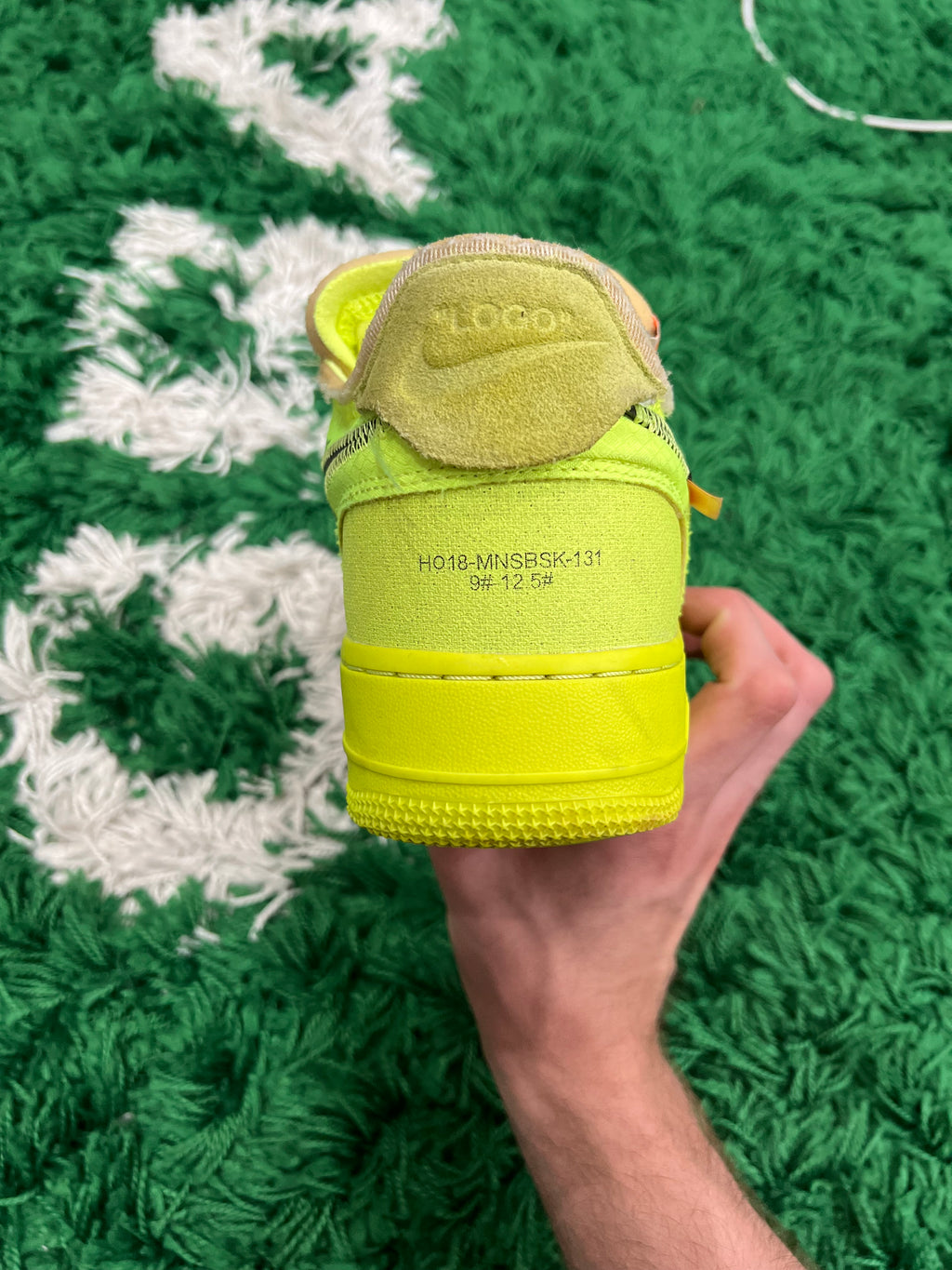 Nike Air Force 1 Low Off-White Volt (Preowned 9.5M)