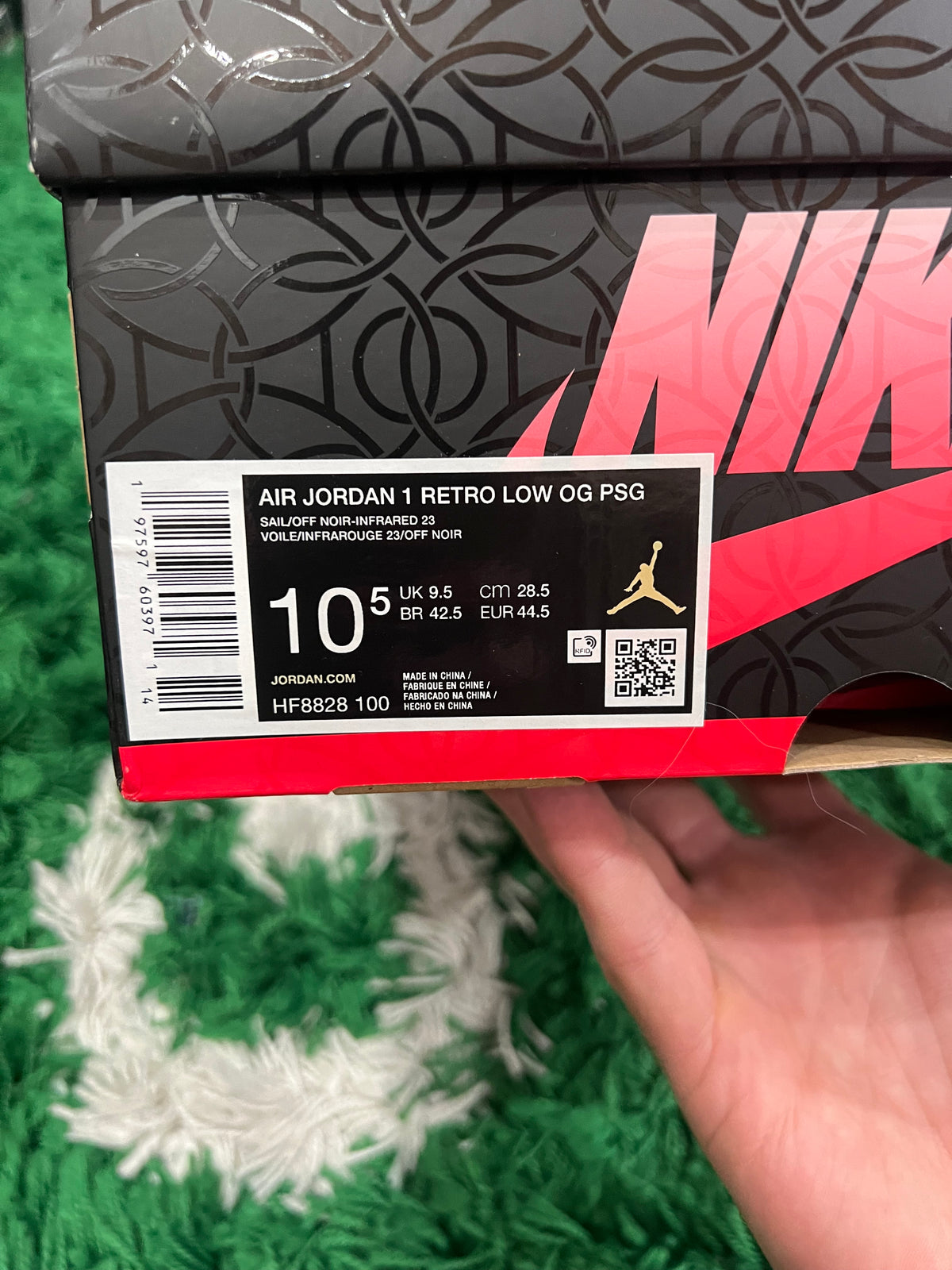 Jordan 1 Low PSG Paris Saint-Germain (Preowned 10.5M)