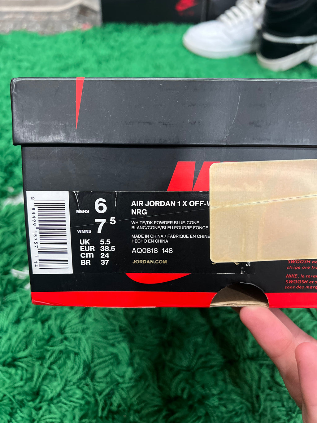 Jordan 1 High Off-White University Blue (Preowned 6M)