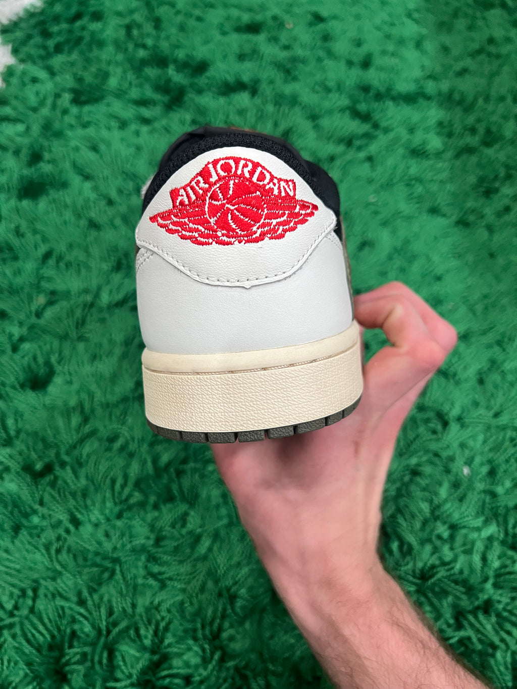 Jordan 1 Low Travis Scott Olive (Women's) (Preowned 10M/11.5W)
