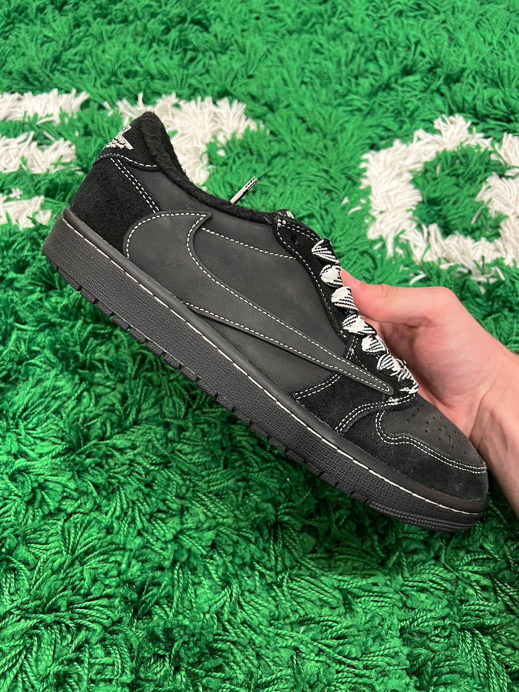 Jordan 1 Low Travis Scott Black Phantom (Pre-Owned Size 9M)