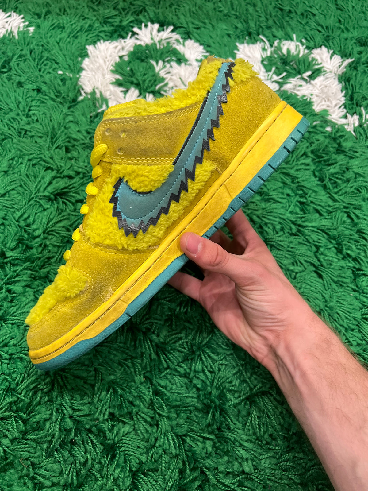 Nike SB Dunk Low Grateful Dead Bears Opti Yellow (Preowned 10M)