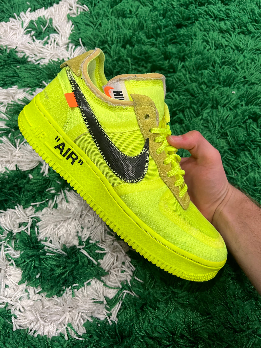 Nike Air Force 1 Low Off-White Volt (Pre-Owned 9M)