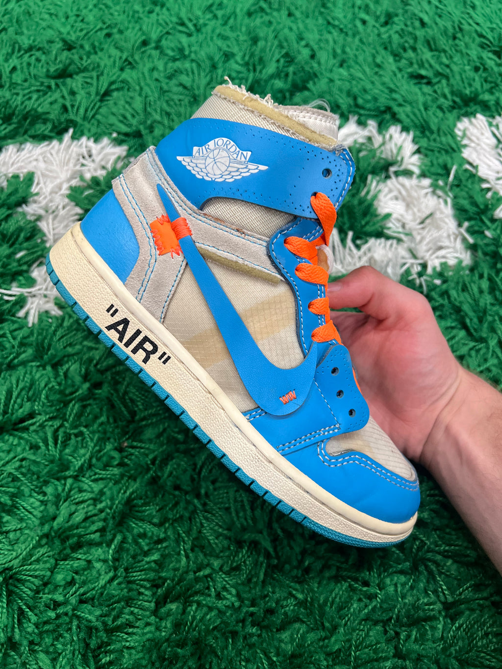 Jordan 1 High Off-White University Blue (Preowned 4M)