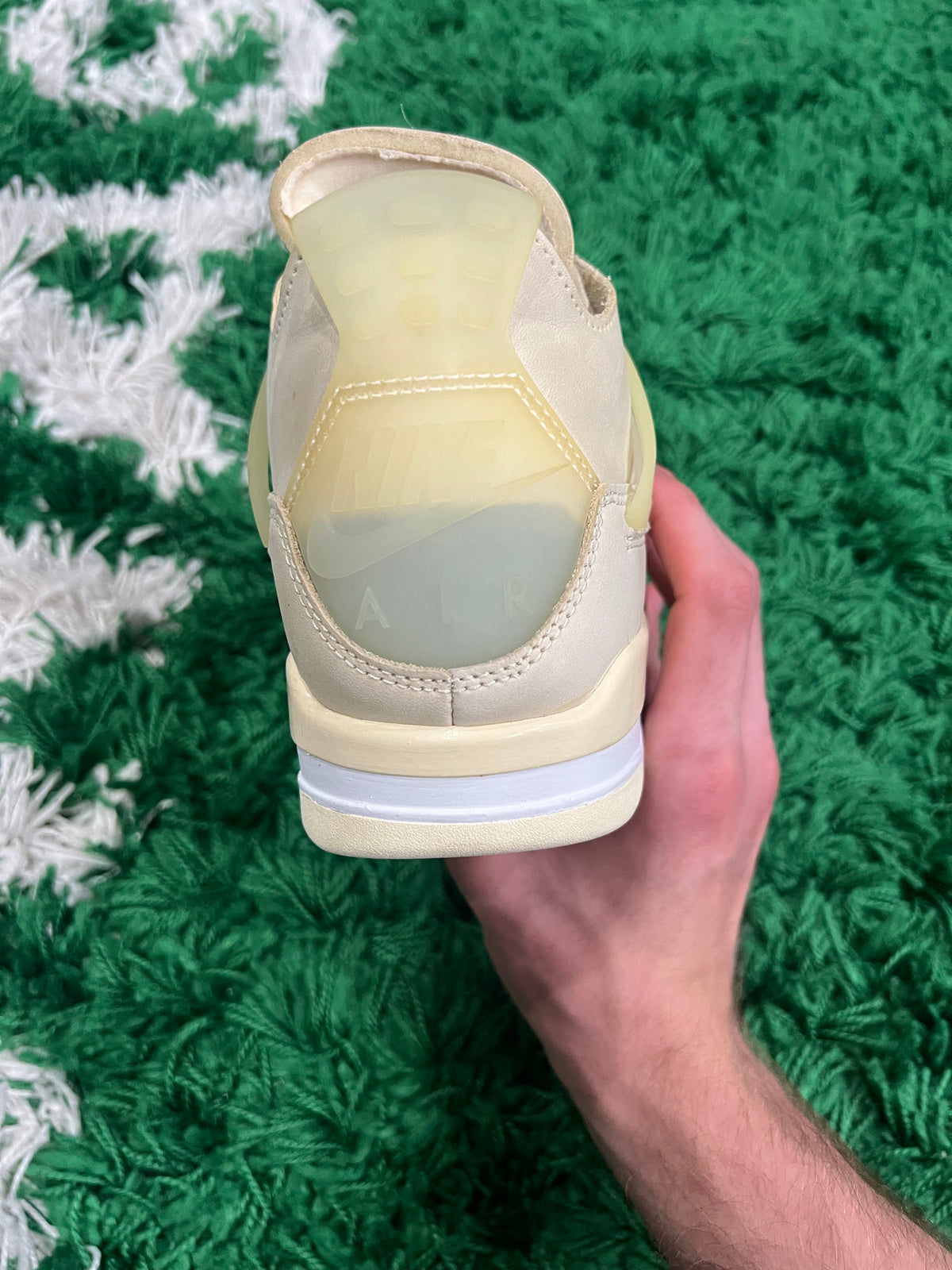 Jordan 4 Off-White Sail (Women's) (Preowned 5M/6.5W)