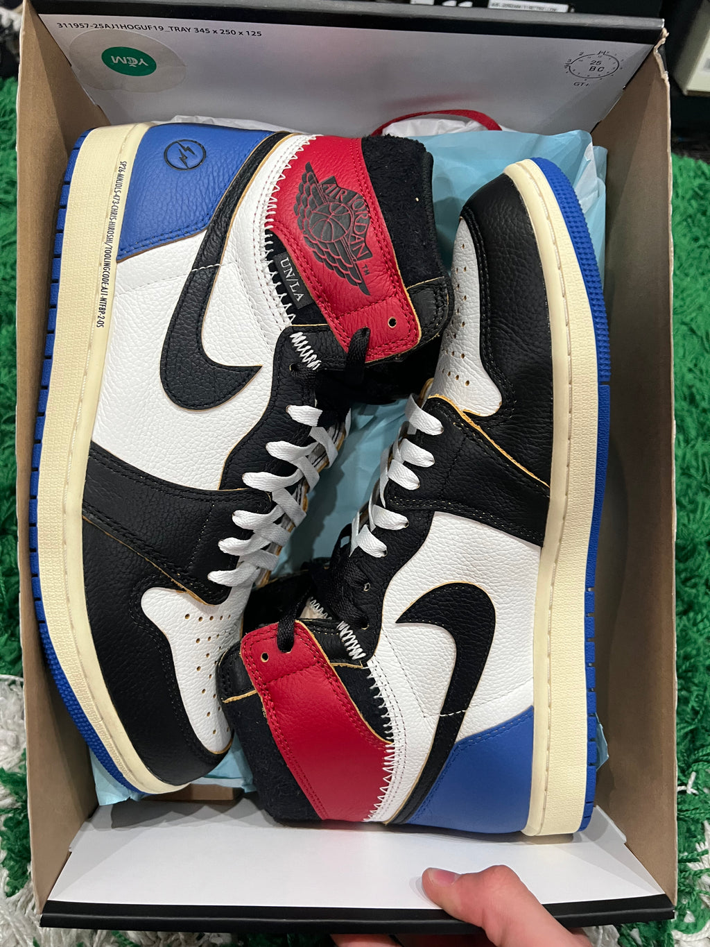 Jordan 1 High Fragment x Union LA Varsity Red Royal (Pre-Owned 11M)