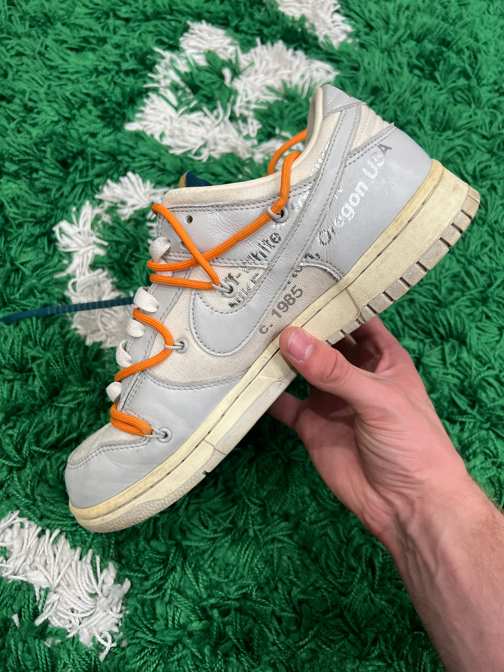 Nike Dunk Low Off-White Lot 44 (Preowned 9M)
