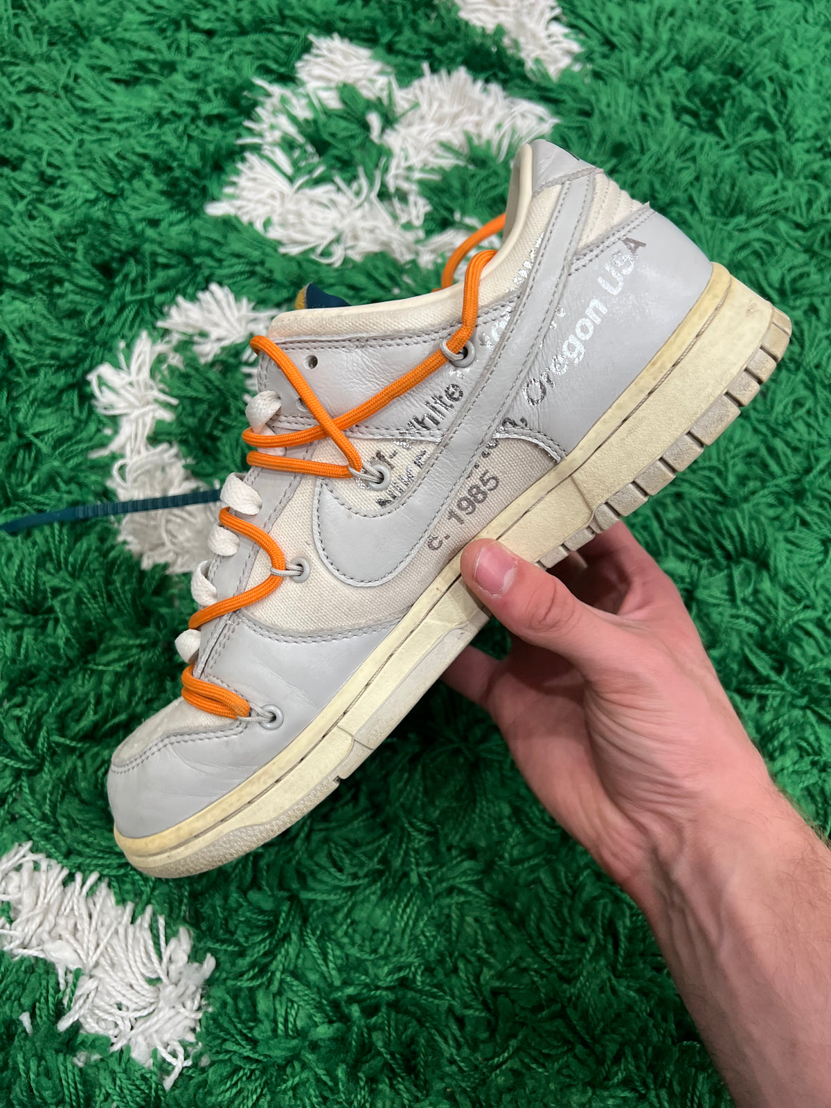 Nike Dunk Low Off-White Lot 44 (Preowned 9M)
