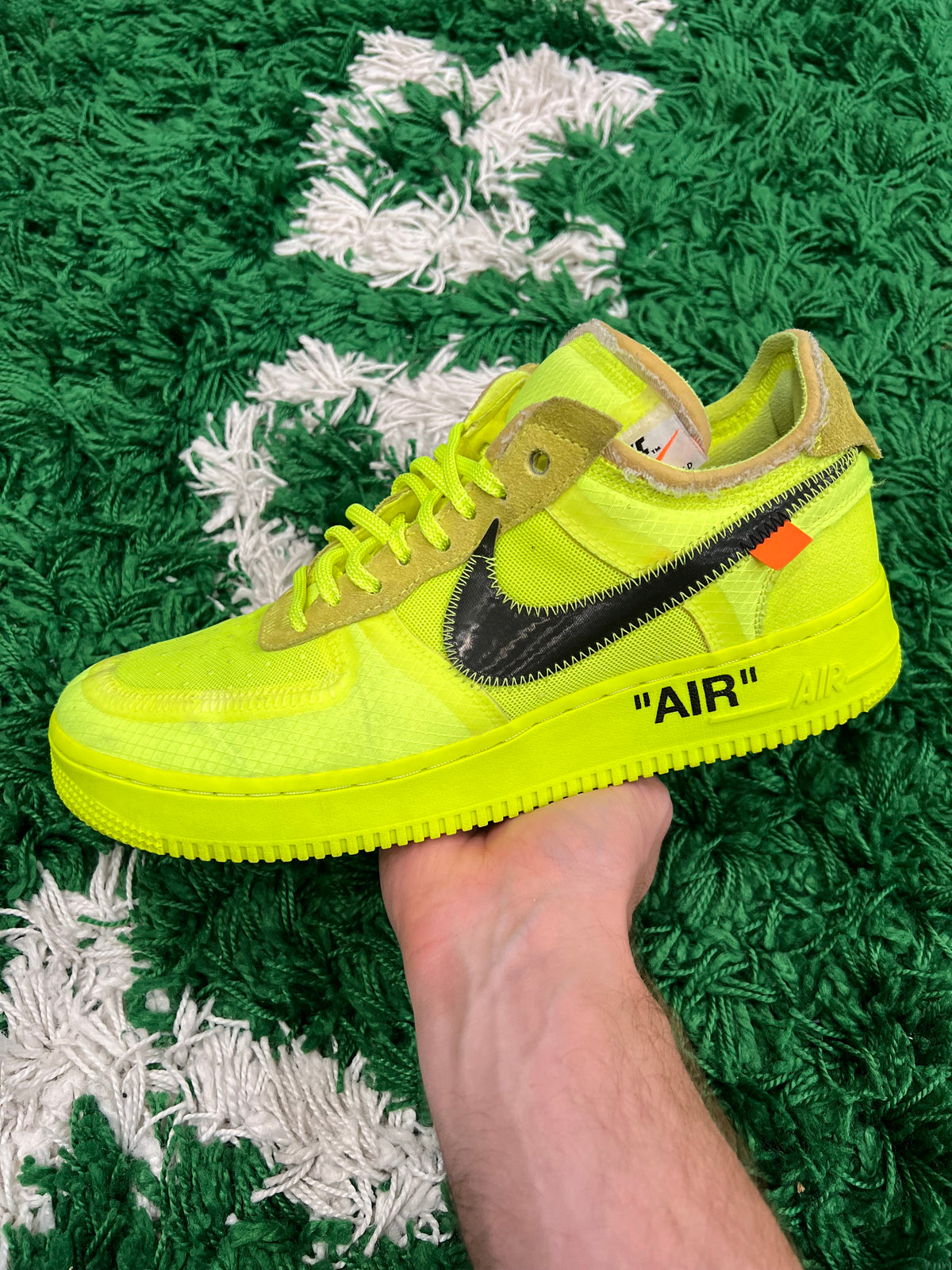 Nike Air Force 1 Low Off-White Volt (Preowned 9M)
