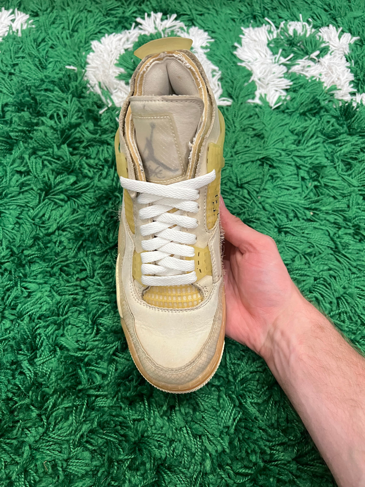 Jordan 4 Off-White Sail (Women's) (Preowned 7.5M/9W)