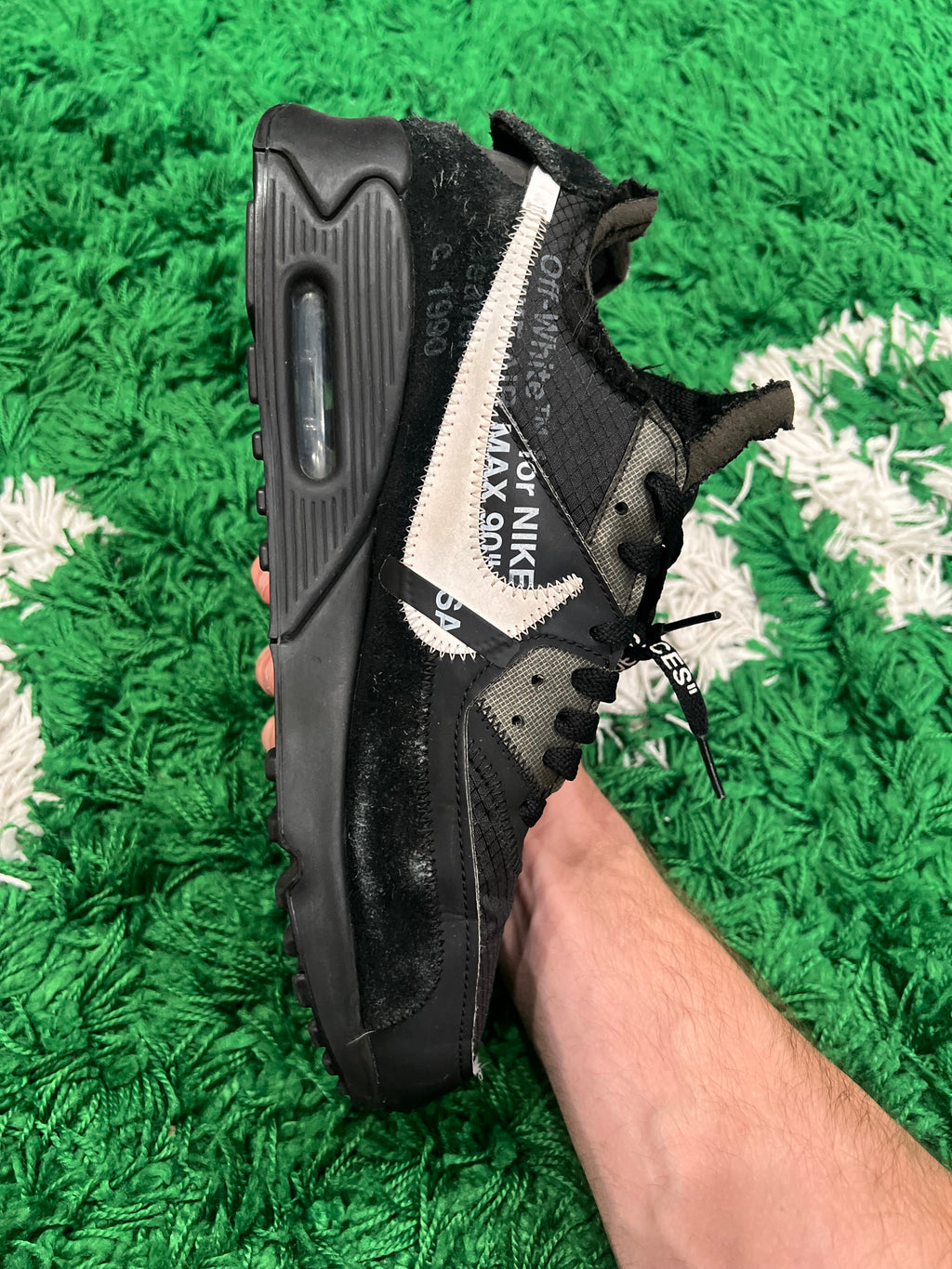 Nike Air Max 90 Off-White Black (Preowned 10M)