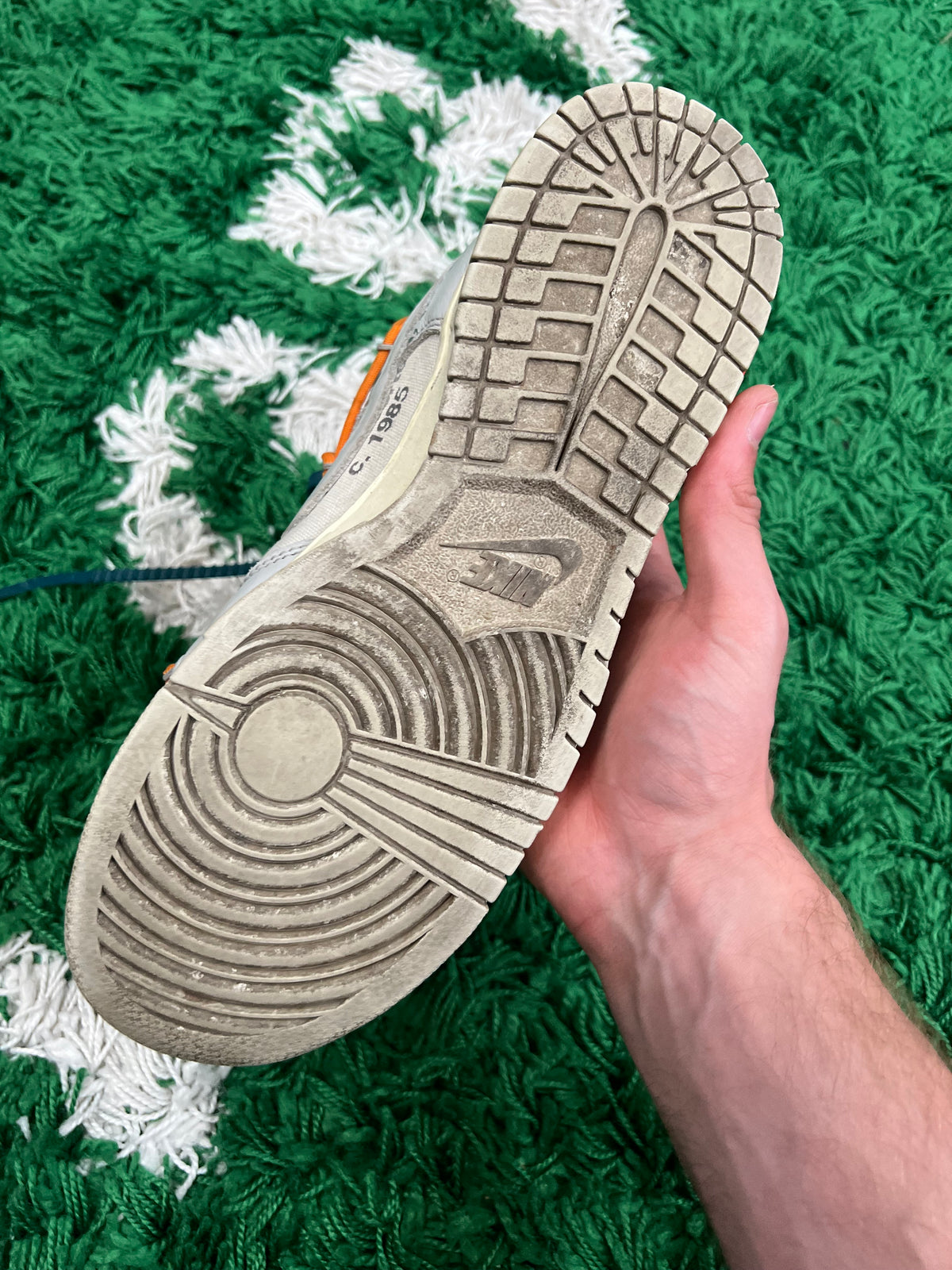 Nike Dunk Low Off-White Lot 44 (Preowned 9M)