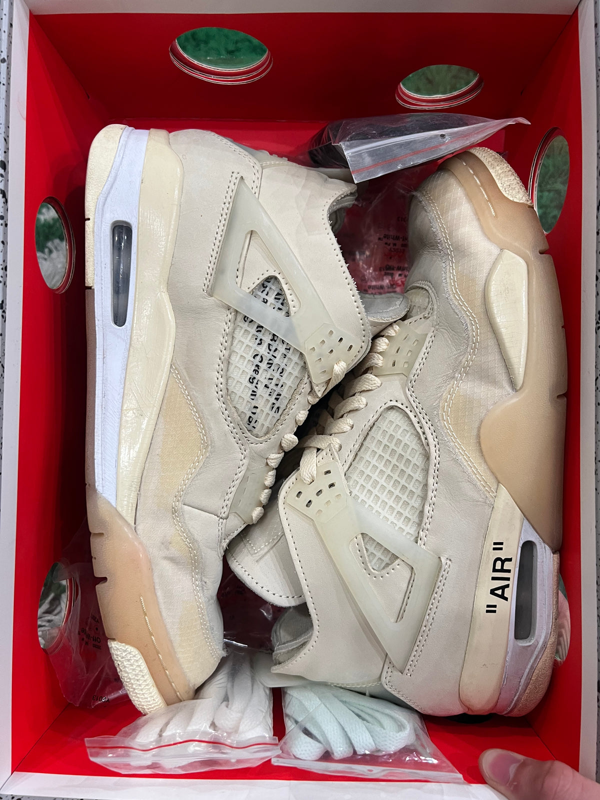 Jordan 4 Off-White Sail (Women's) (Preowned 8M/9.5W)