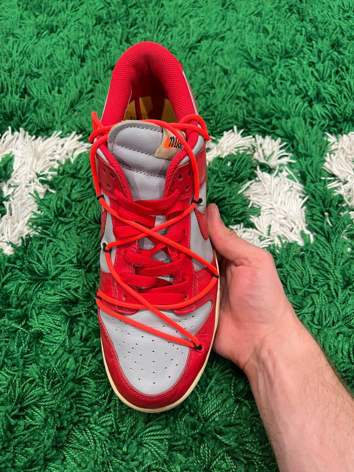 Nike Dunk Low Off-White University Red (Preowned 9M)