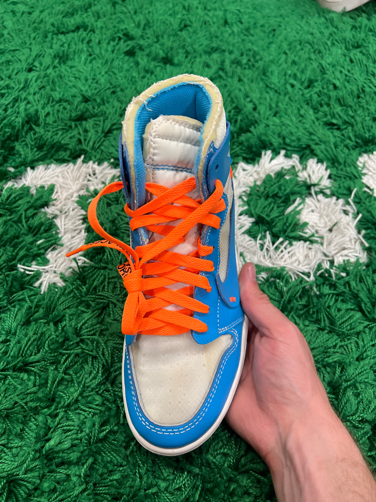 Jordan 1 High Off-White University Blue (Preowned 6M)