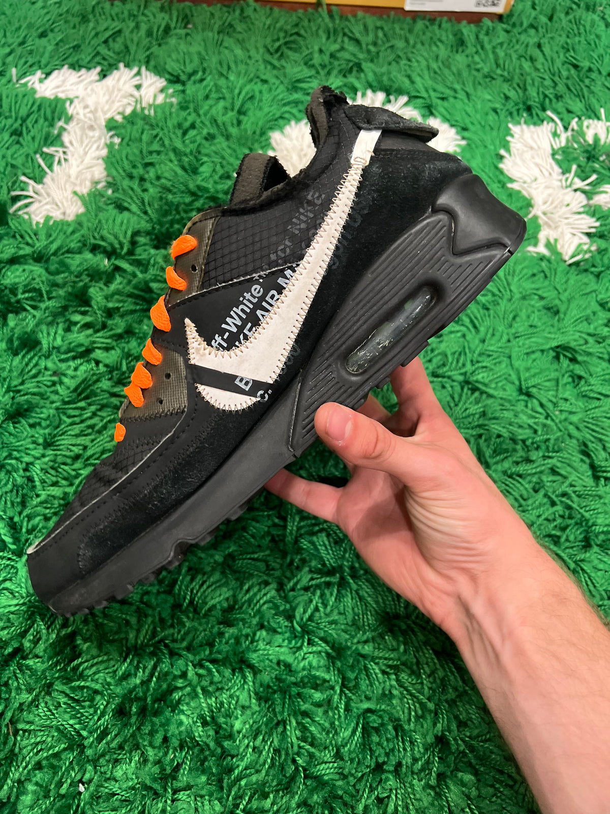 Nike Air Max 90 Off-White Black (Preowned 11M)