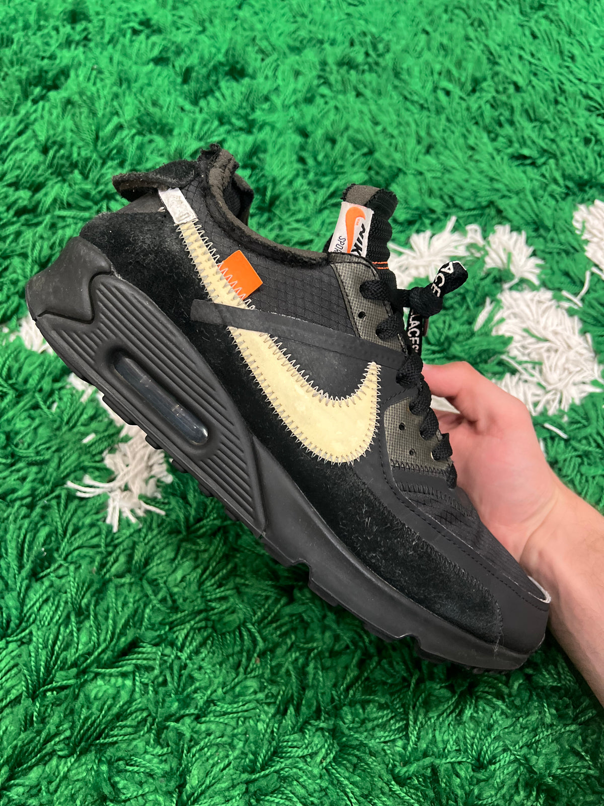 Nike Air Max 90 Off-White Black (Preowned 10M)