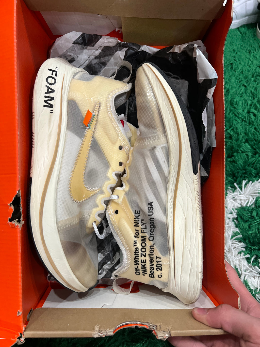 Nike Zoom Fly Off-White (Preowned 7M)