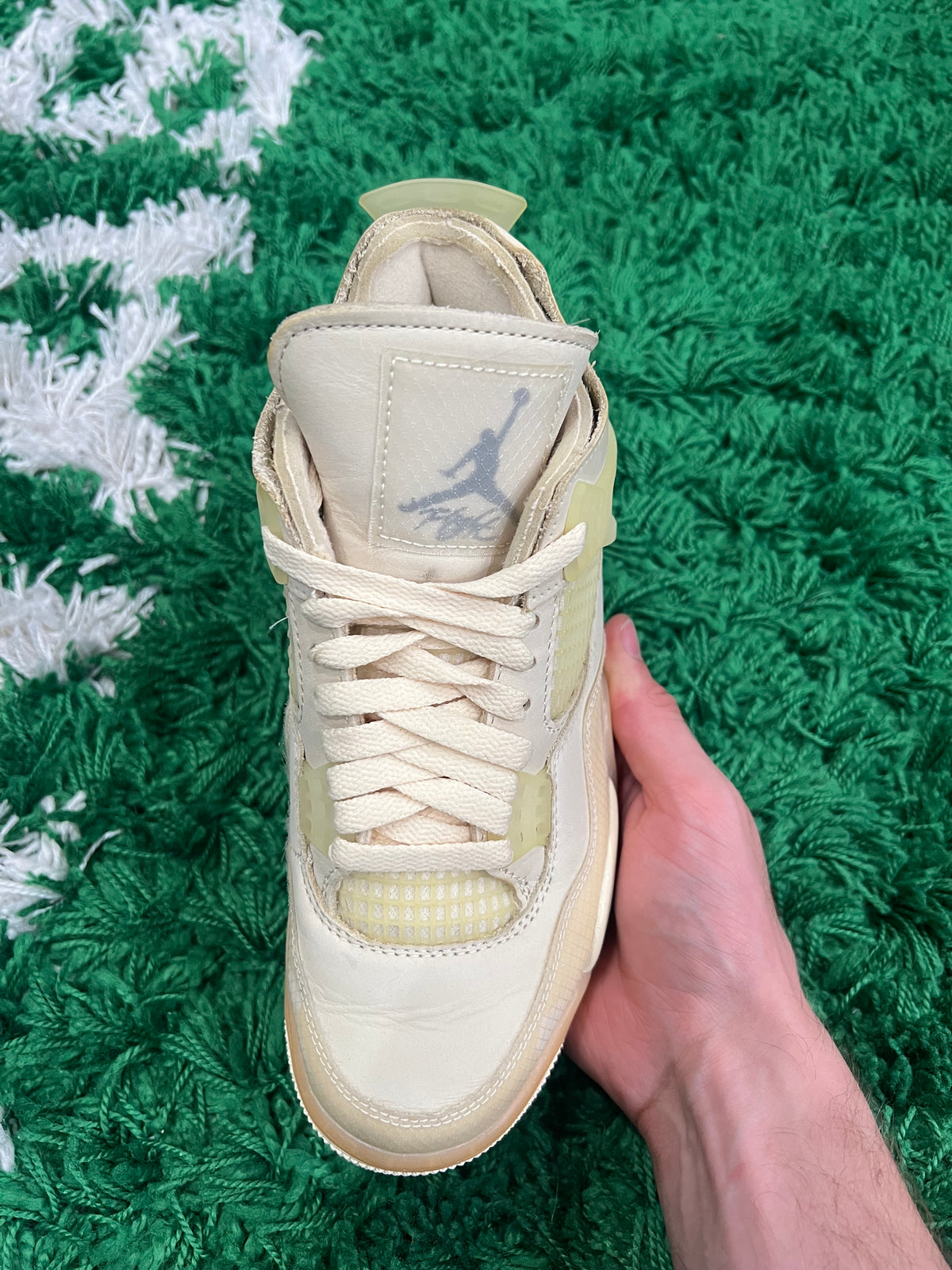 Jordan 4 Off-White Sail (Women's) (Preowned 5M/6.5W)