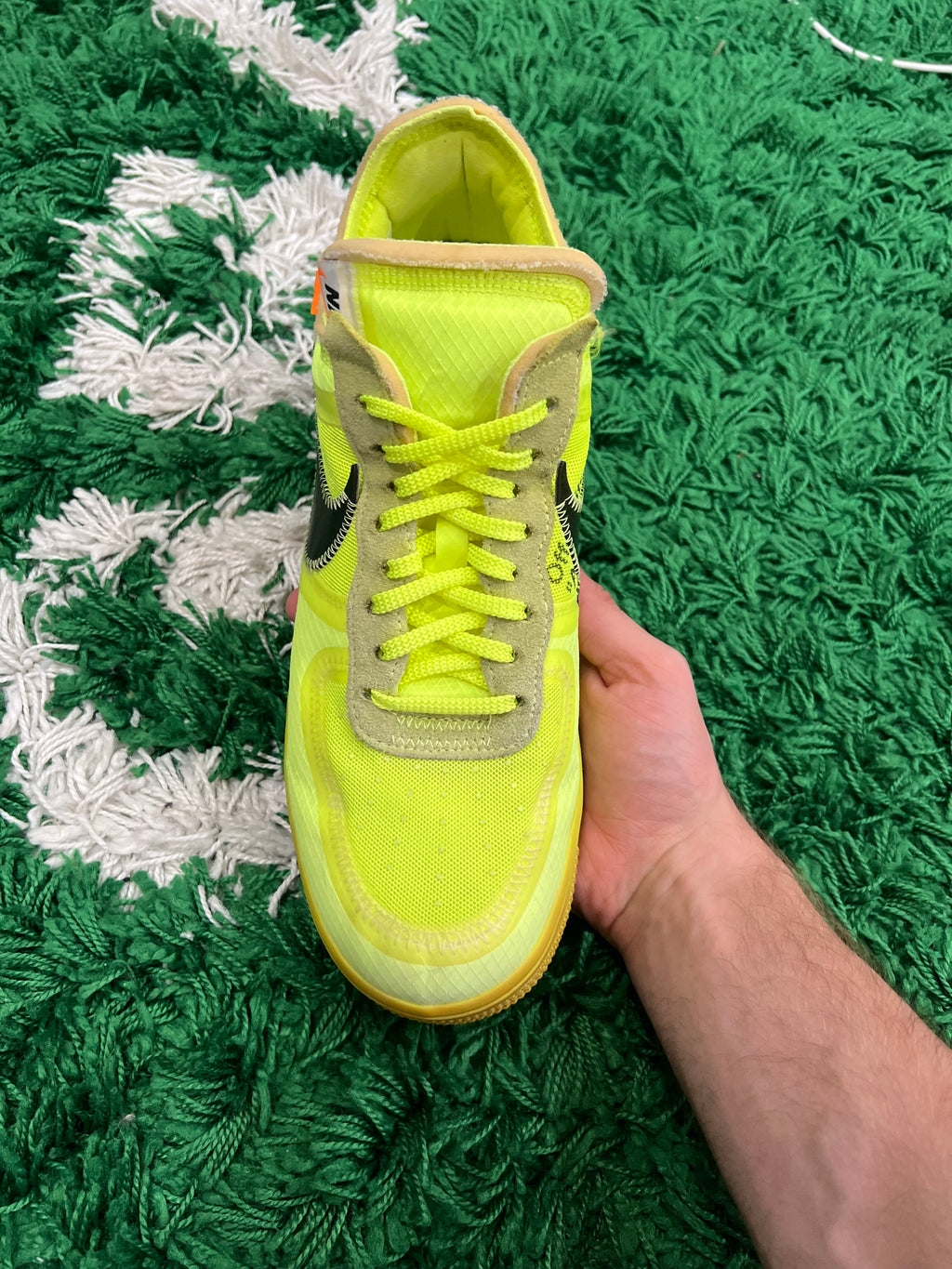 Nike Air Force 1 Low Off-White Volt (Preowned 9.5M)