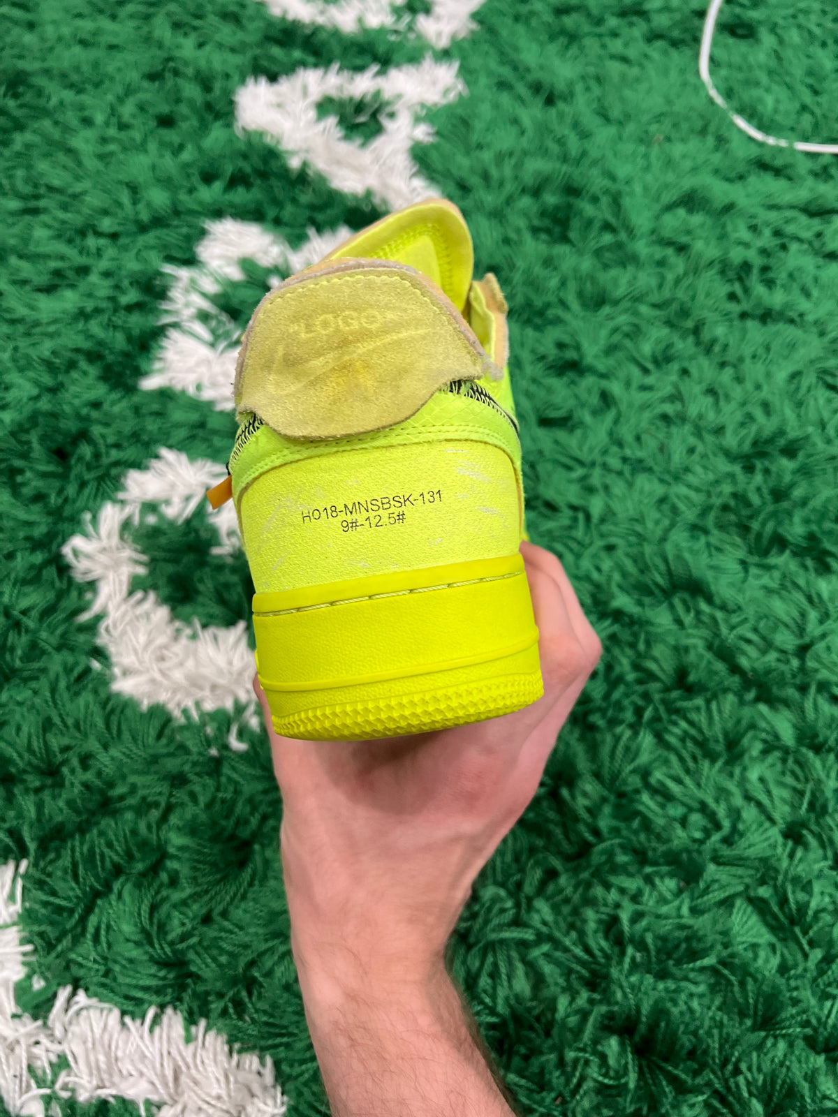 Nike Air Force 1 Low Off-White Volt (Preowned 10.5M)