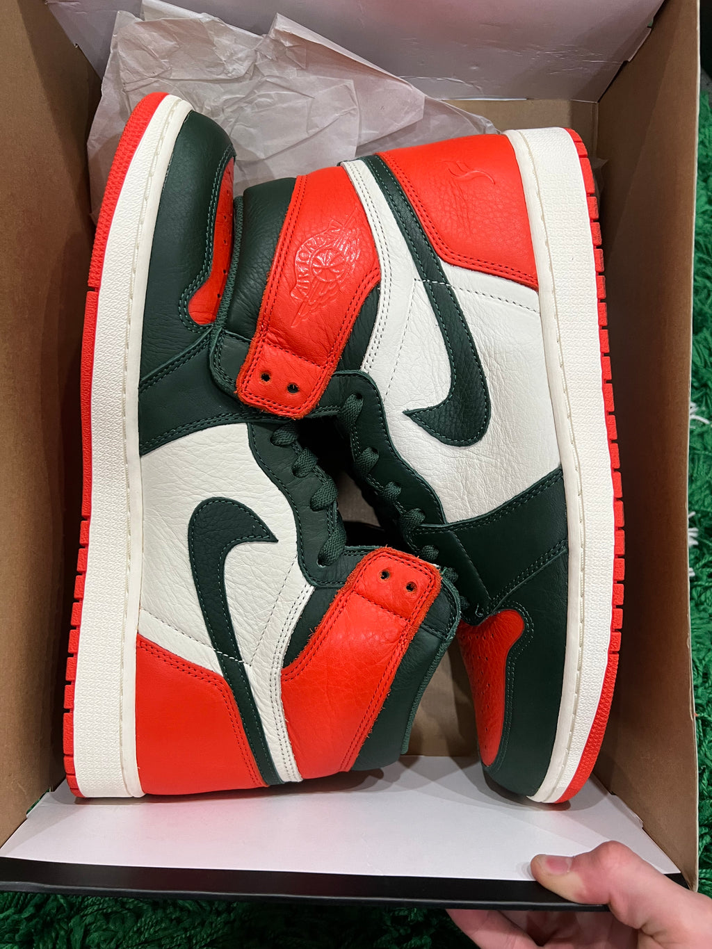 Jordan 1 High SoleFly Art Basel Sail (Preowned 14M)