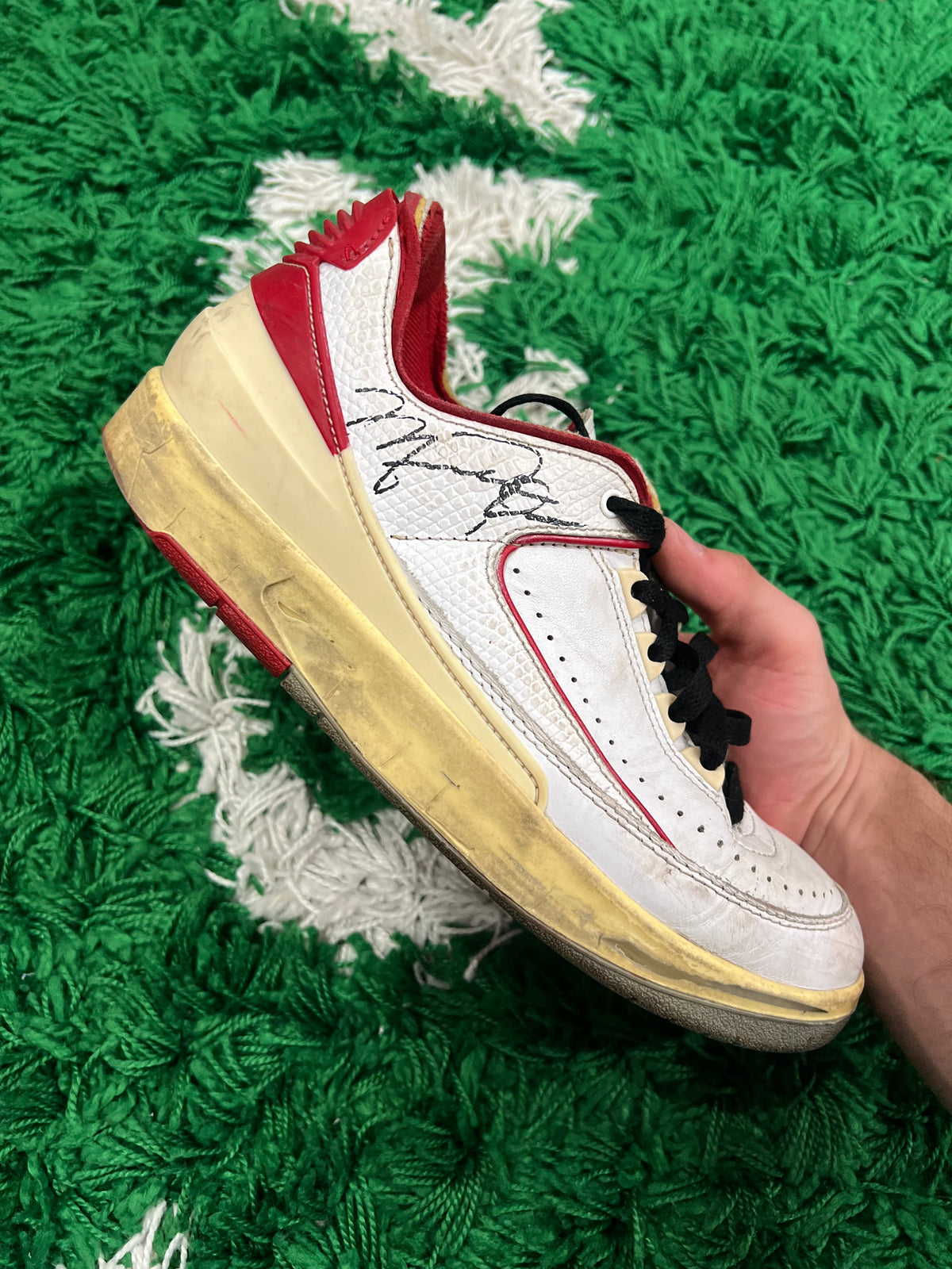 Jordan 2 Low Off-White White Red (Preowned 7.5M)
