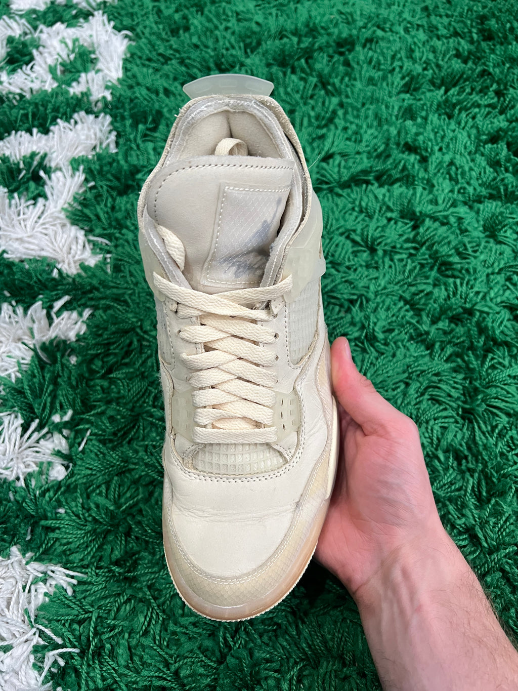 Jordan 4 Off-White Sail (Women's) (Preowned 8M/9.5W)