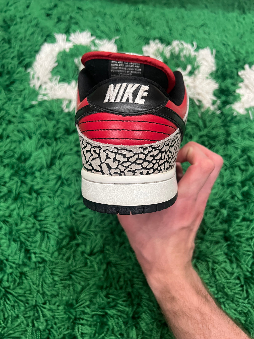 Nike SB Dunk Low Supreme Red Cement (2012) (Preowned 10M)