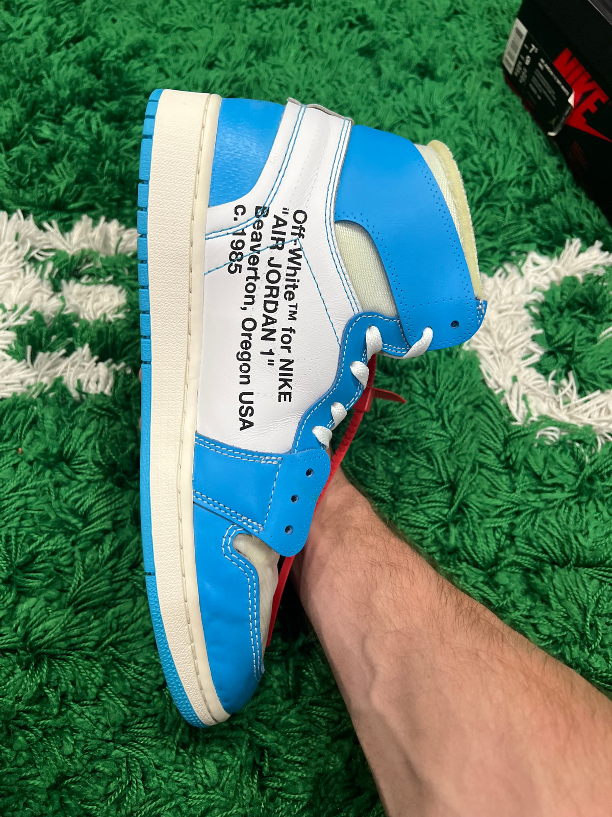 Jordan 1 High Off-White University Blue (Preowned 12M)