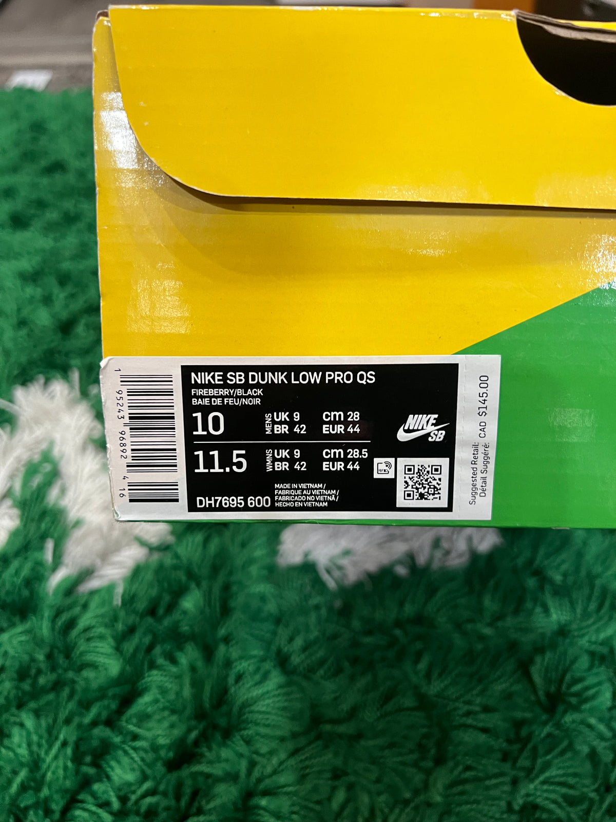 Nike SB Dunk Low Parra Abstract Art (2021) (Preowned 10M)