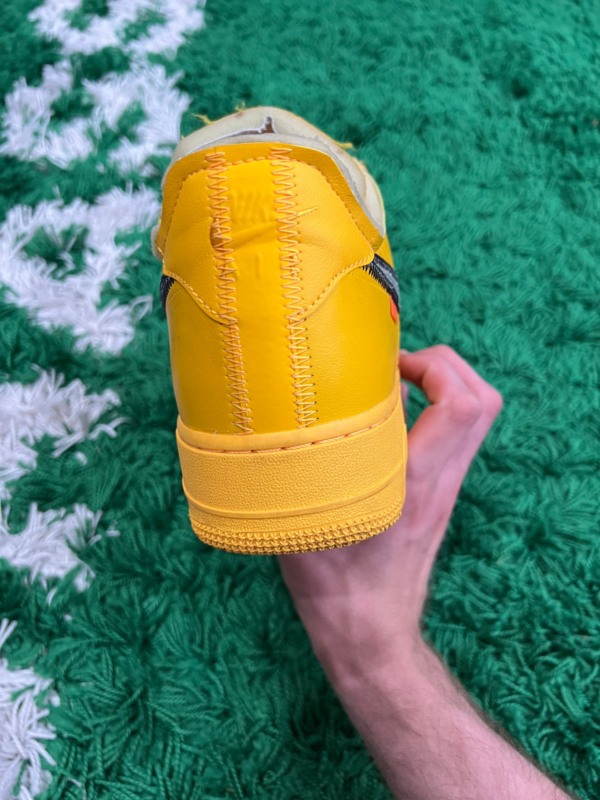 Nike Air Force 1 Low Off-White ICA University Gold (Pre-Owned 12M)