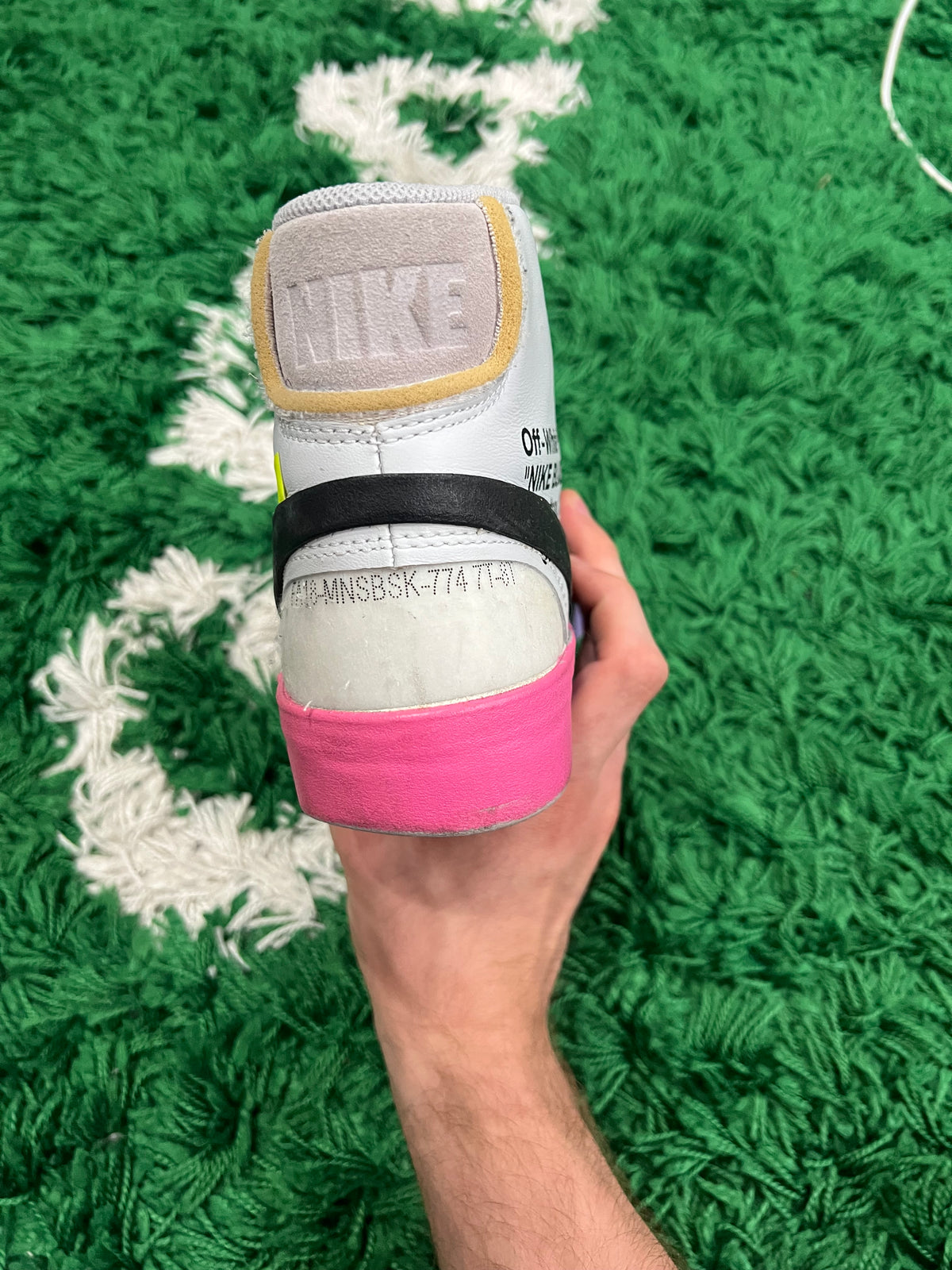Nike Blazer Mid Off-White Wolf Grey Serena Queen (Preowned 8.5M)