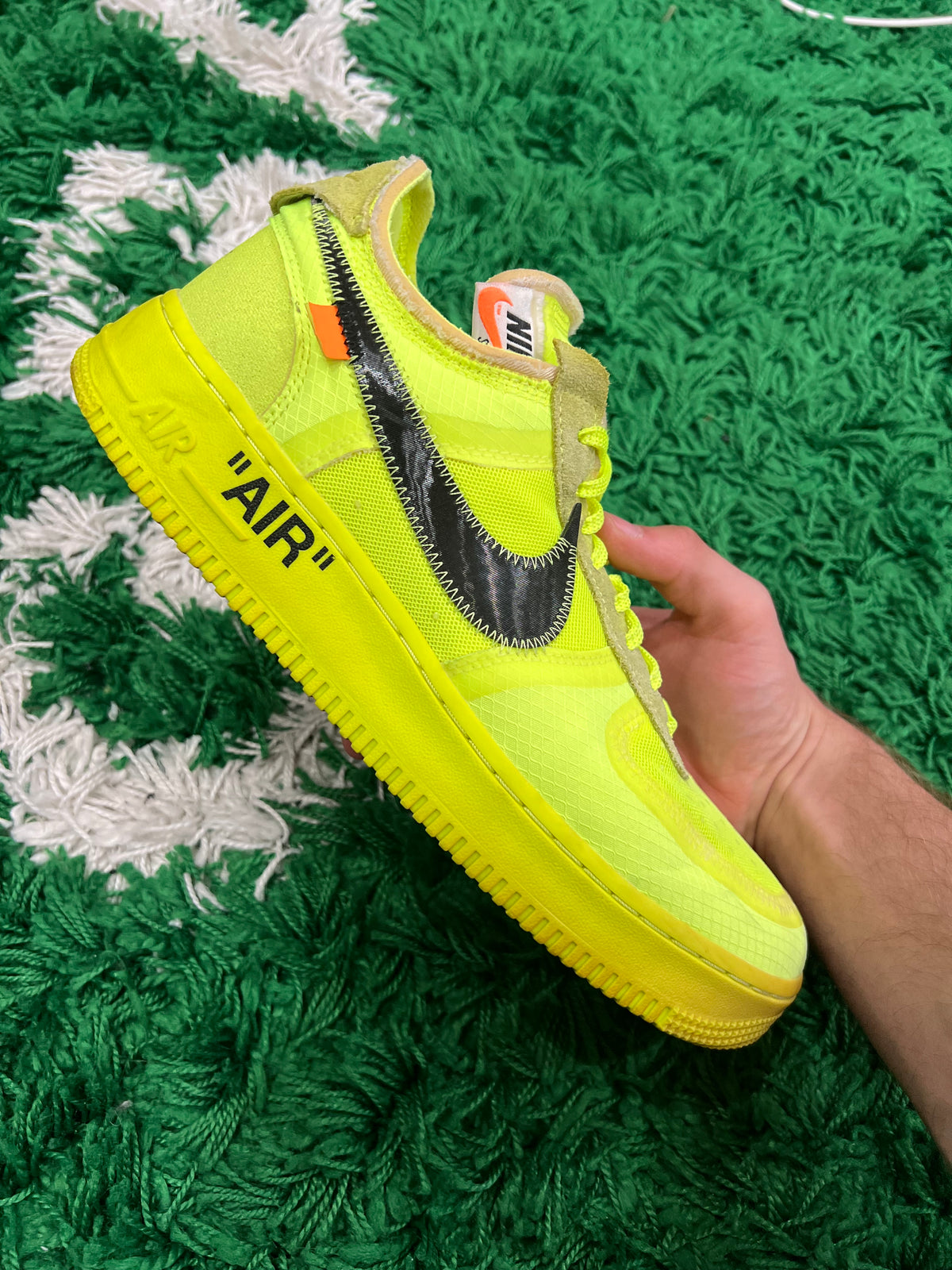 Nike Air Force 1 Low Off-White Volt (Preowned 9.5M)