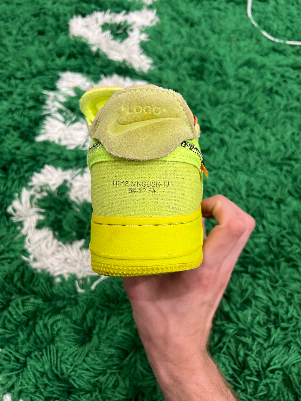 Nike Air Force 1 Low Off-White Volt (Preowned 10M)