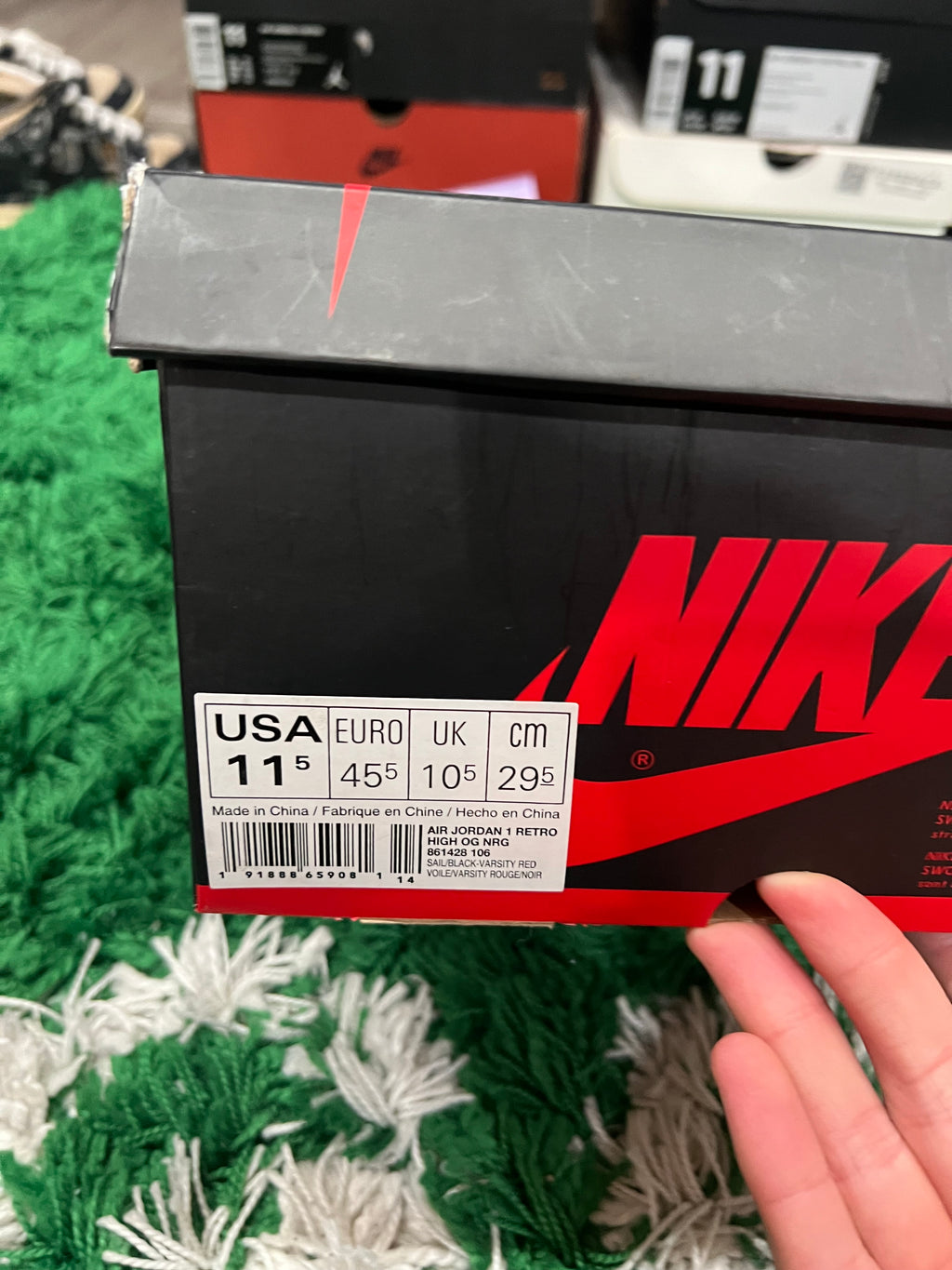 Jordan 1 High Not for Resale Varsity Red (Pre-Owned 11.5M)