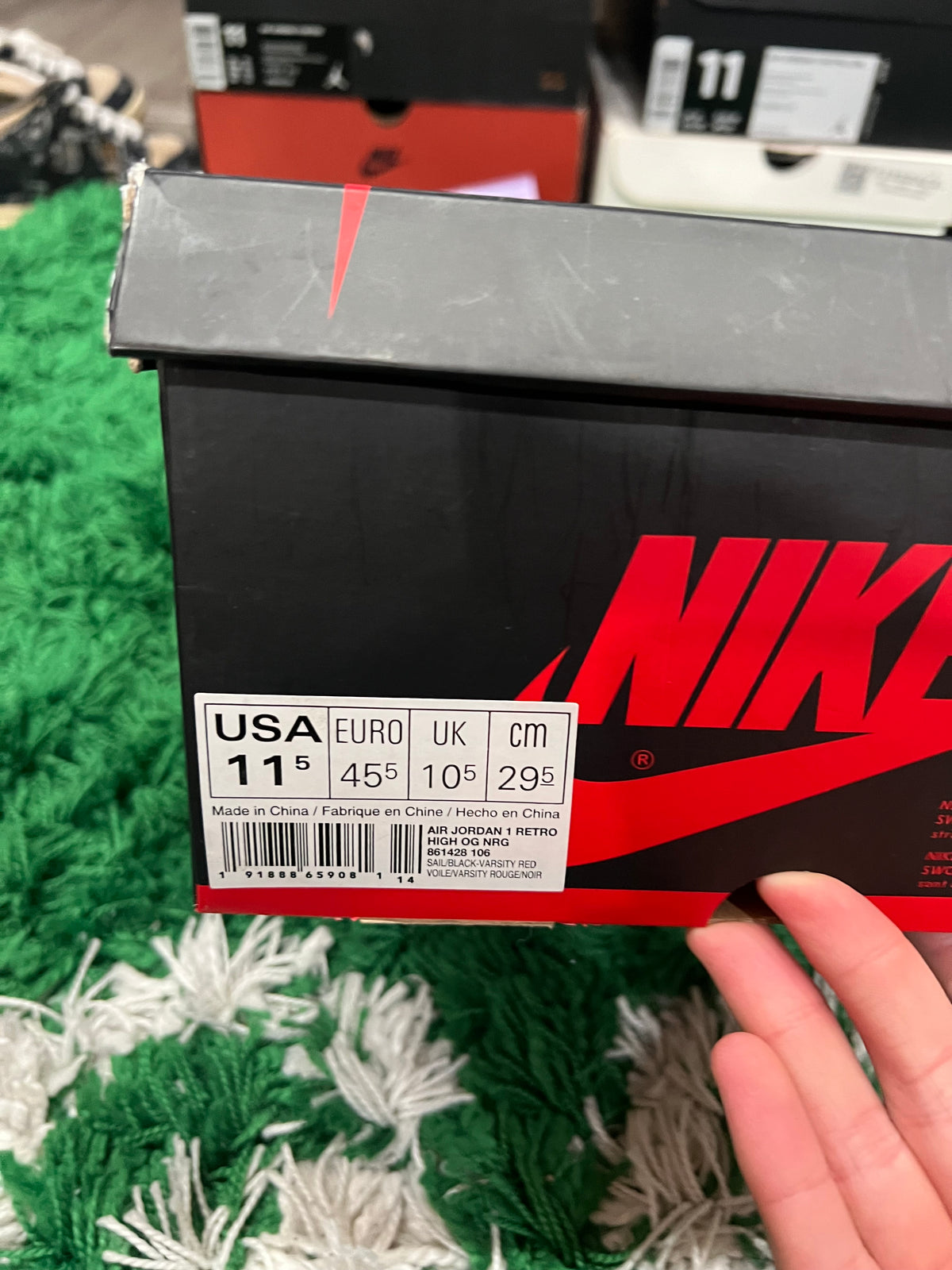 Jordan 1 High Not for Resale Varsity Red (Pre-Owned 11.5M)