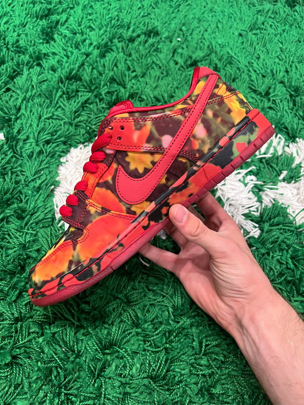 Nike SB Dunk Low The Wizard of Oz Poppy Field (Preowned 8M)