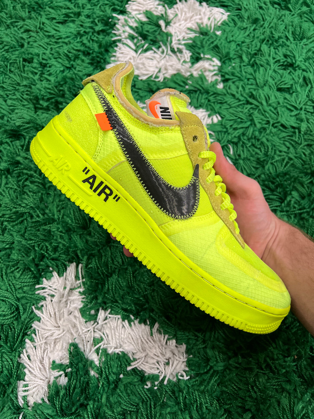 Nike Air Force 1 Low Off-White Volt (Preowned 9M)