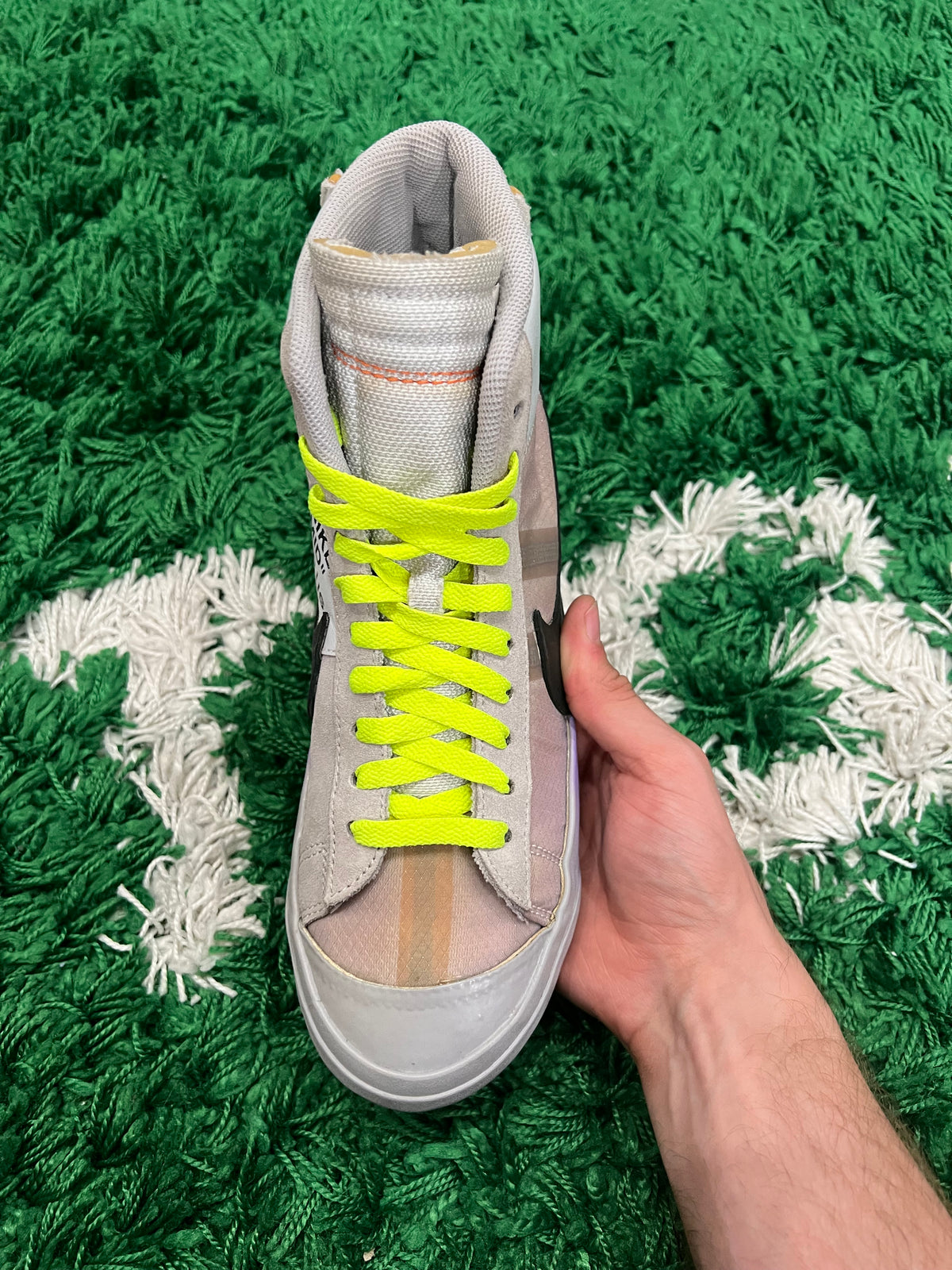 Nike Blazer Mid Off-White Wolf Grey Serena Queen (Preowned 8.5M)