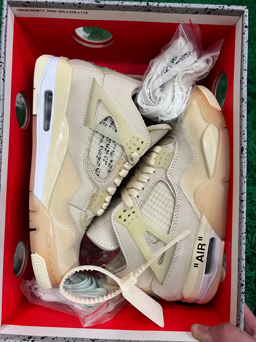 Jordan 4 Off-White Sail (Women's) (Preowned 4.5M/6W)