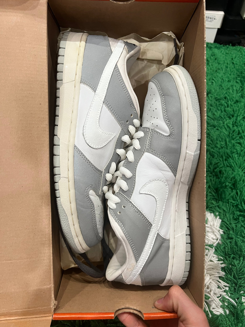 Nike Dunk Low Pro B 3M White (Pre-Owned 9.5M)